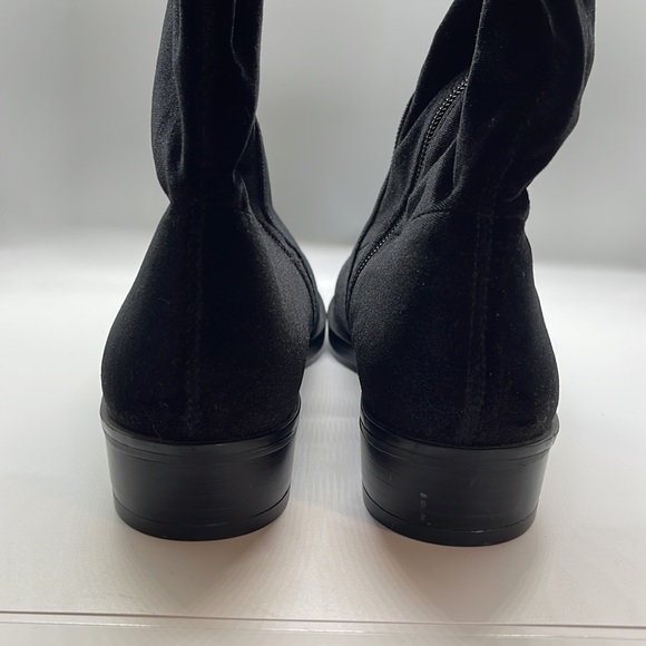 Sam Edelman over-the-knee black velvet boots - Picture 3 of 6